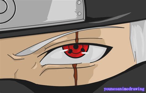 kakashi sharingan eye drawing Kakashi sharingan hatake shippuden sasuke tomoe rinnegan mangekyou ...