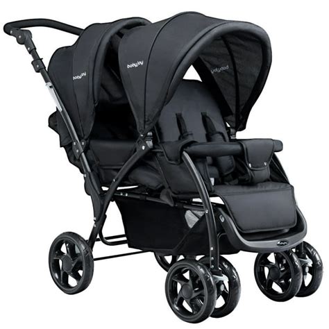 Foldable Twin Baby Double Stroller Lightweight Travel Stroller Infant Pushchair - Walmart.com ...