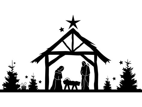 Nativity Star Silhouette Png