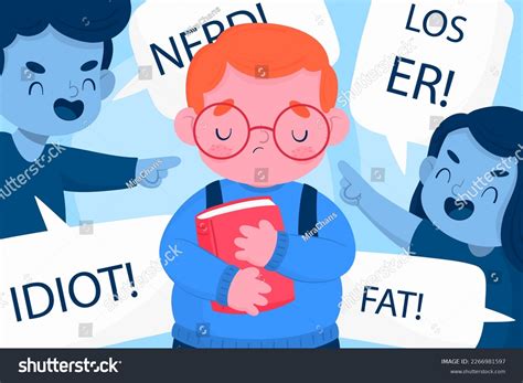 Bullying School Illustration Concept Stock Vector (Royalty Free) 2266981597 | Shutterstock