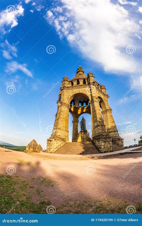 Kaiser Wilhelm Monument stock image. Image of king, architecture ...