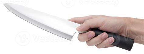 Hand holding knife isolated 11906428 PNG