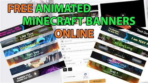 Minecraft Server Banner Template