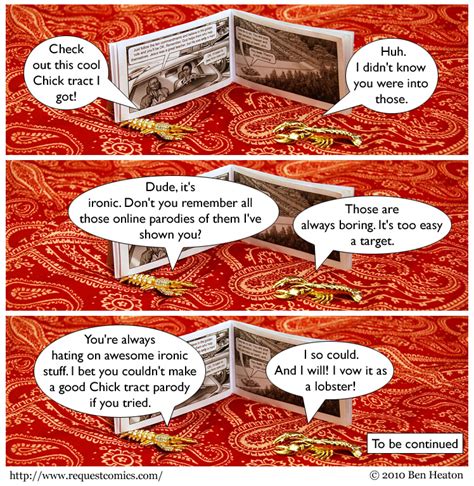 Request Comics #218: Chick Tract Parody Lobster Oath