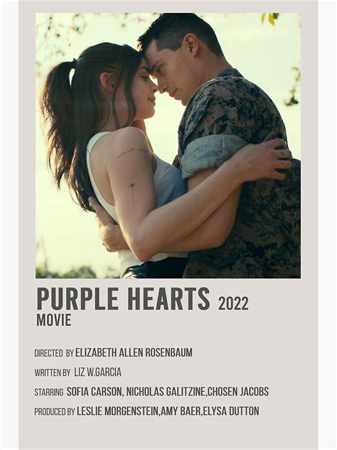 Purple hearts movie Poster by OumaMerch | Romance movie poster, Purple ...