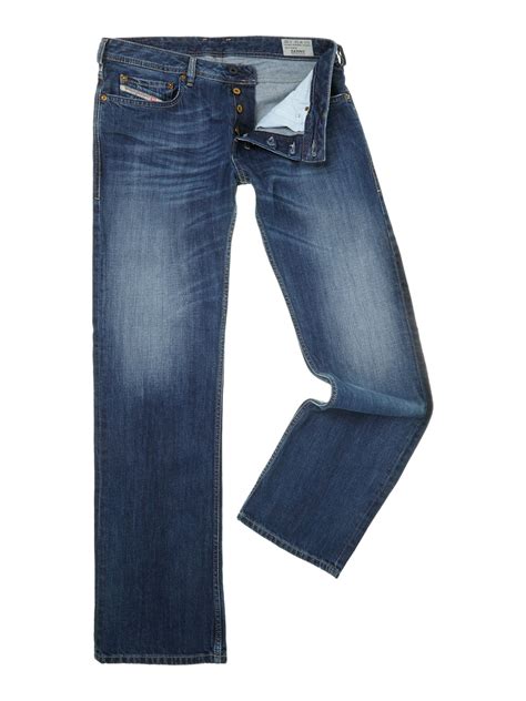 Diesel Zatiny 8xr Bootcut Jeans in Blue for Men | Lyst