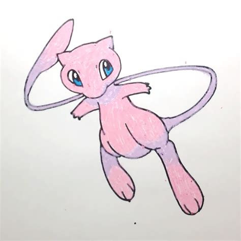 Pokemon Drawing Mew at GetDrawings | Free download