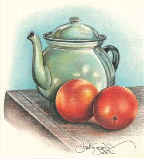 Easy Still Life Drawing, Still Life Pencil Shading, Colour Pencil Shading, Color Pencil Sketch ...