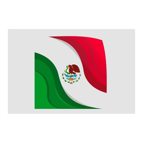 Mexico Flag Style 19 Sticker - DecalsHouse