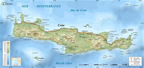 Crete Topographic Map Fr • Mapsof.net