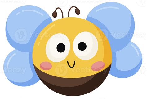 Flying bee icon big eyes cute cartoon funny baby 18803574 PNG