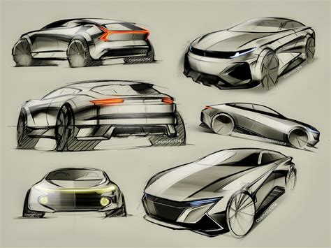 |Car Sketch| Multi perspective daily Doodle Automotive Design Quick Sketch : r/CarDesign