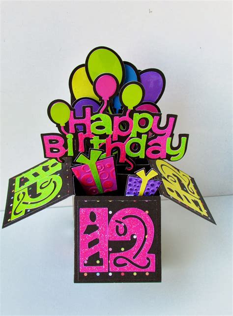 Carol's Creations: Happy Birthday Pop Up Box Card