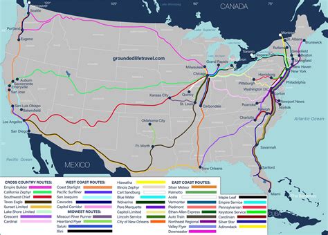 Amtrak Map and Route Guide | Grounded Life Travel