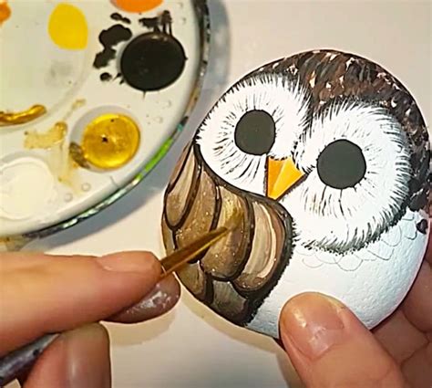 How To Paint Owl Rocks