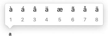 Enter characters with accent marks on Mac - Apple Support