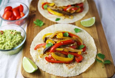 Veggie Fajita Tacos - Tastefulventure