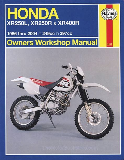 Honda XR250L, XR250R, XR400R Repair Manual 1986-2004 | Haynes 2219