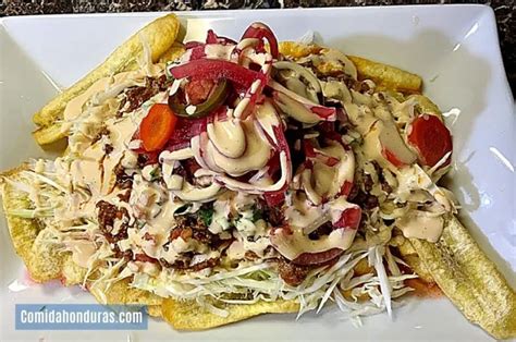 Carne molida con tajadas – Receta tradicional – Comida Honduras