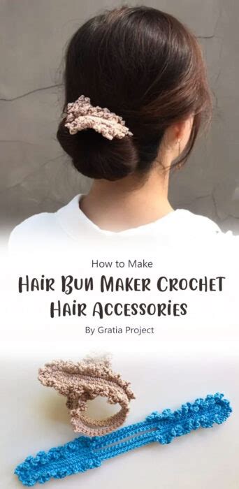 Pretty Hair Bun Maker Free Crochet Pattern Ideas - Carolinamontoni.com