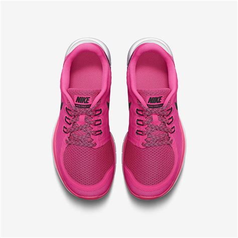 Nike Girls Free 5.0 Running Shoes - Pink Pow/Vivid Pink - Tennisnuts.com