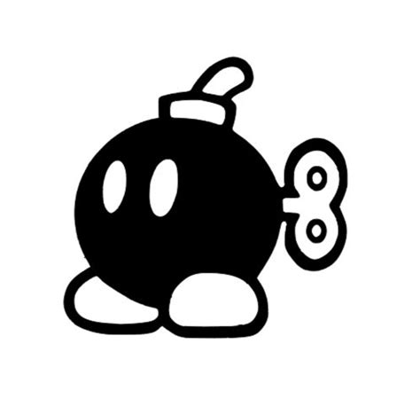 Bob Omb Mario Bomb SVG for Craft Machines Cricut Cameo Silhouette - Etsy