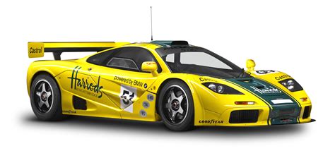 McLaren P1 GTR Yellow Sports Car PNG Image | Sports car, Mclaren ...