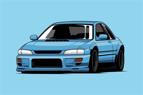 **JDM Classic Car Vector Illustration** - EPS & AI - RGB - Ready to print Car Vector, Hustler ...