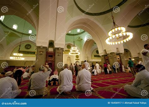 Muslims Pray Inside Masjid Quba Editorial Photography - Image of ...