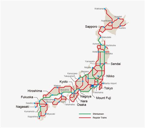 Japan Rail Pass - Jr Pass Shinkansen Map Transparent PNG - 639x641 - Free Download on NicePNG