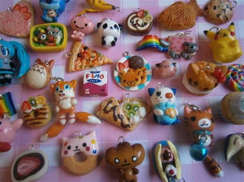 Kawaii Polymer Clay Charms by Fimochu on DeviantArt