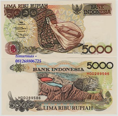 Jual Uang Lama Kuno 5000 Rupiah 1992 Sasando - timurmas shop | Tokopedia