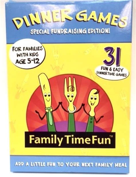 Family Time Fun Dinner Games - 31 Fun & Easy Dinner Games Play with Kids 852426001099 | eBay