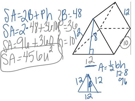 Surface area of triangular prisms | Math | ShowMe