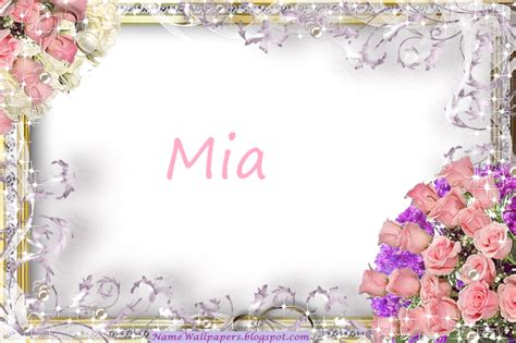 Mia Name Wallpapers Mia ~ Name Wallpaper Urdu Name Meaning Name Images Logo Signature