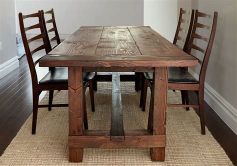 Build This Rustic Farmhouse Table : WoodPrix