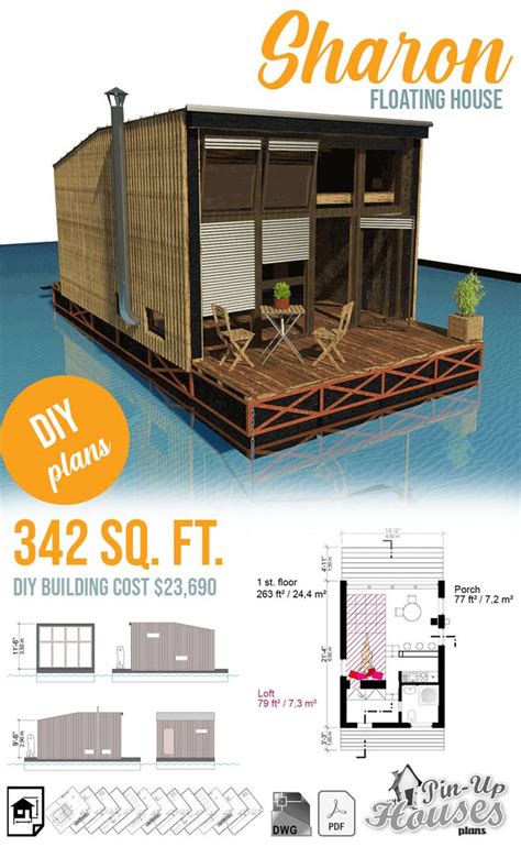 Floating House Plans | Floating house, Building a tiny house, Tiny ...