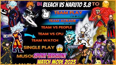 Bleach Vs Naruto Mugen 3.8 - Sport Version [ANDROID/PC]