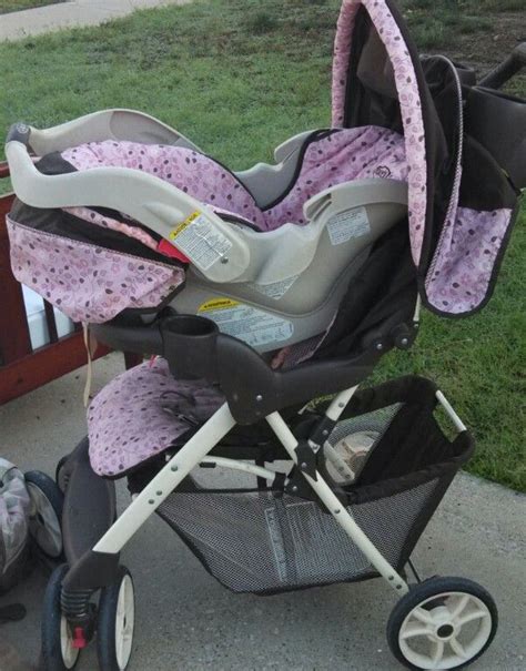 Pink Camo Car Seat Stroller Combo - Velcromag