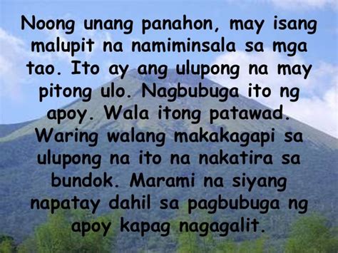 Alamat ng Bundok kanlaon