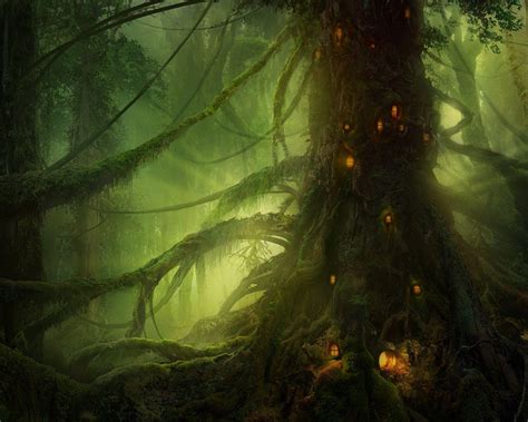 Elven Forest Wallpapers - Top Free Elven Forest Backgrounds - WallpaperAccess