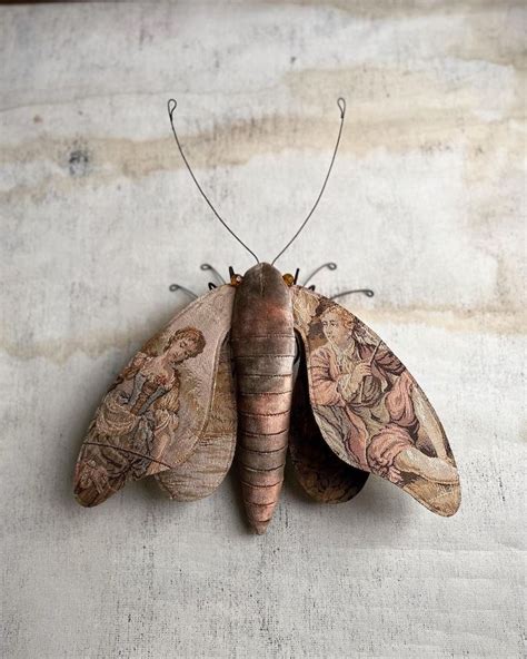 Artist Creates Ethereal Moths From Romantic Tapestry Fabrics