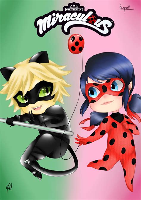 Ladybug and Chat Noir - Miraculous Ladybug Fan Art (39509341) - Fanpop