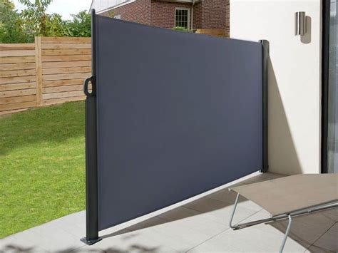 Retractable Side Screen 1.8m x 3m Graphite - Privacy Screens - Outdoor Decor - Home & Outdoor ...