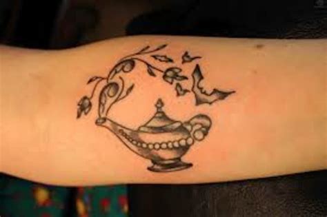 Genie Tattoos And Designs-Genie Tattoo Meanings And Ideas-Genie Lamp And Latin Lamp Tattoos ...