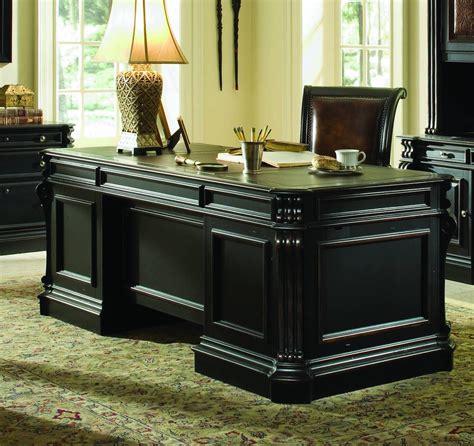 Telluride Black Executive Desk from Hooker | Coleman Furniture