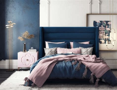 37 Inspiring Navy Blue Bedroom Decor Ideas You Should Copy - SWEETYHOMEE