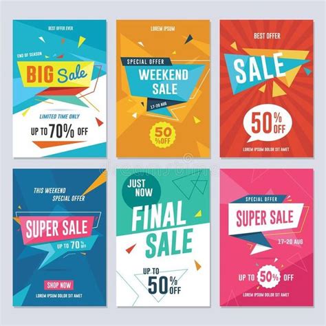 Sale, Discount and Promotion Flyer Set | Promotional design, Flyer ...