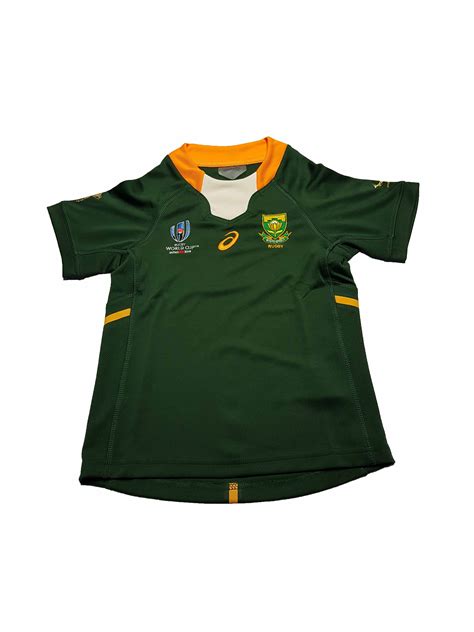 Kids Springbok Rugby World Cup Replica Jersey Green 2019 - Lions Rugby Shop