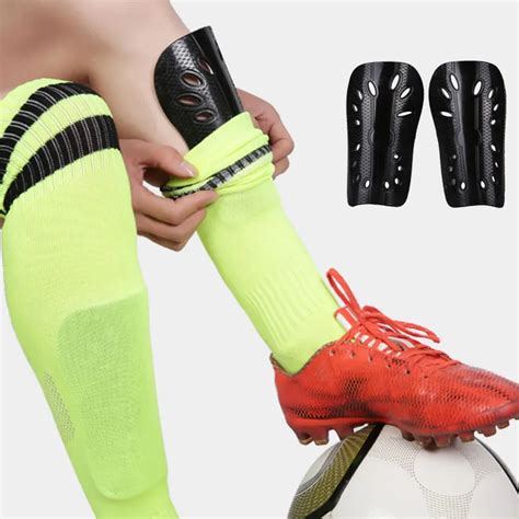 1 Pair Soft Light Football Shin Pads Soccer Guards Supporters Sports ...